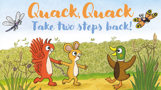 Quack quack two steps back